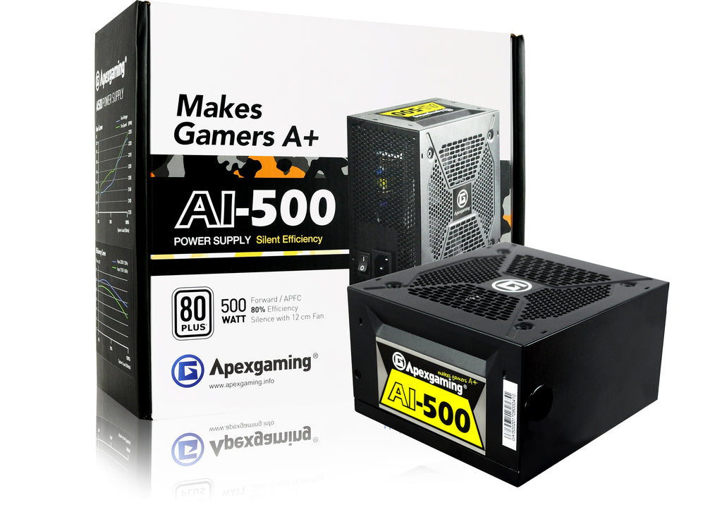 Apexgaming AI-500 500 Watt 80 Plus Power Supply copy – Apexgaming