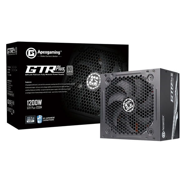 Apexgaming GTR Plus-1200M 1200Watt 80 PLUS 白金級全模組化電源