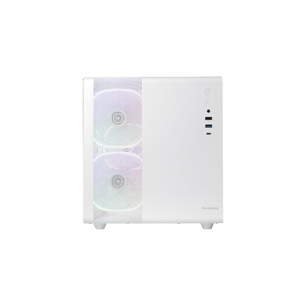 Apexgaming V300 Cube Micro-ATX Gaming Case - White – Apexgaming Online