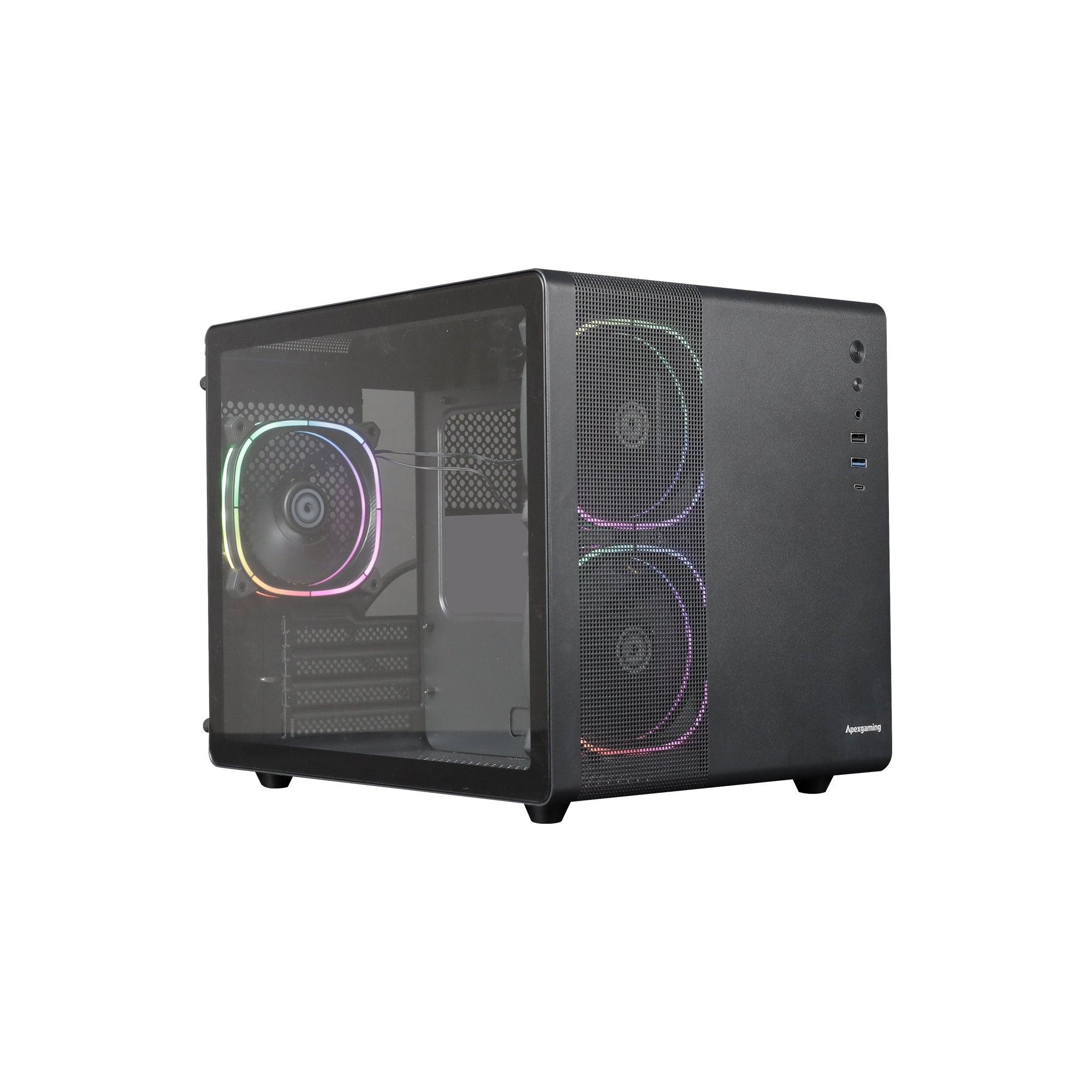 Apexgaming V300 Cube Micro-ATX Gaming Case - Black Apexgaming V300 Cube Micro-ATX Gaming Case - Black