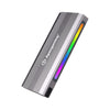 Apexgaming  M2E-01S USB-C 3.2 Gen2 10Gbps NVMe / SATA M.2 SSD RGB enclosure