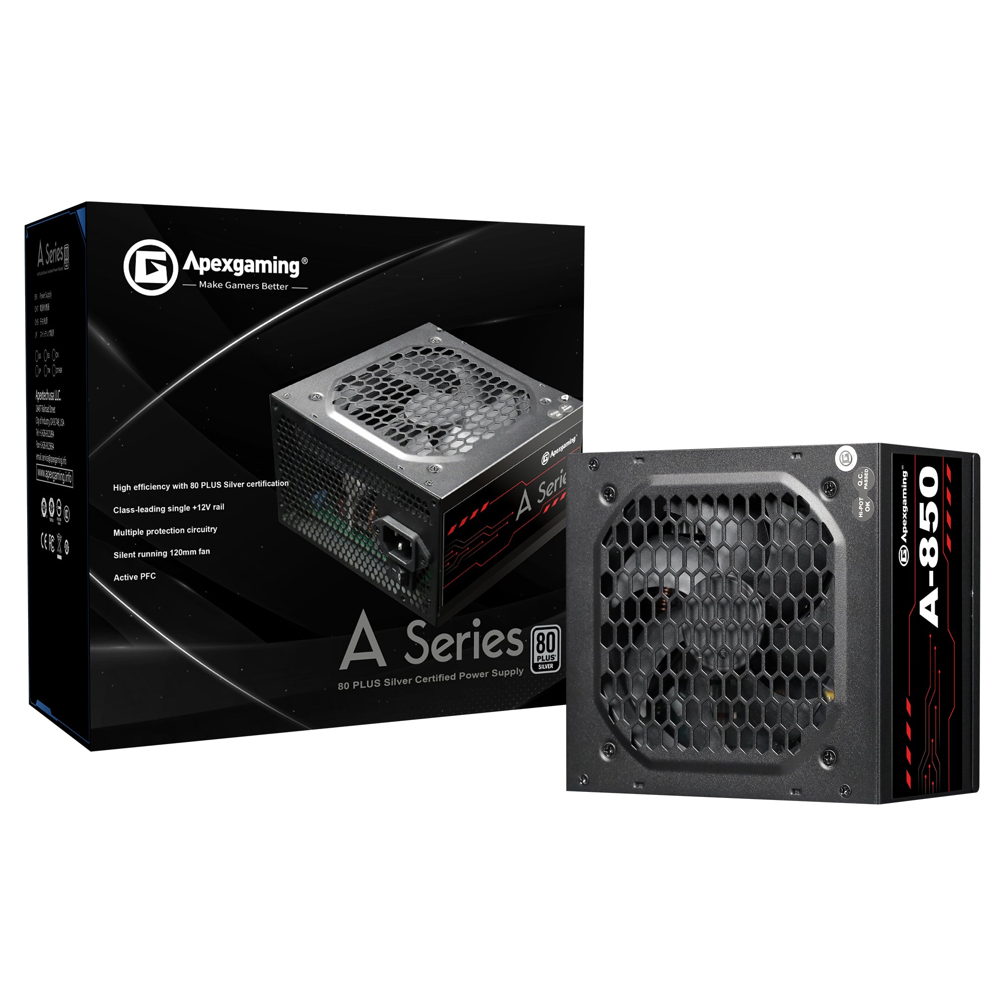 Noua Volture 850W Alimentatore Modulare ATX Gaming 850 Watt, LLC + DC Noua Volture 850W Alimentatore Modulare ATX Gaming 850 Watt, LLC + DC