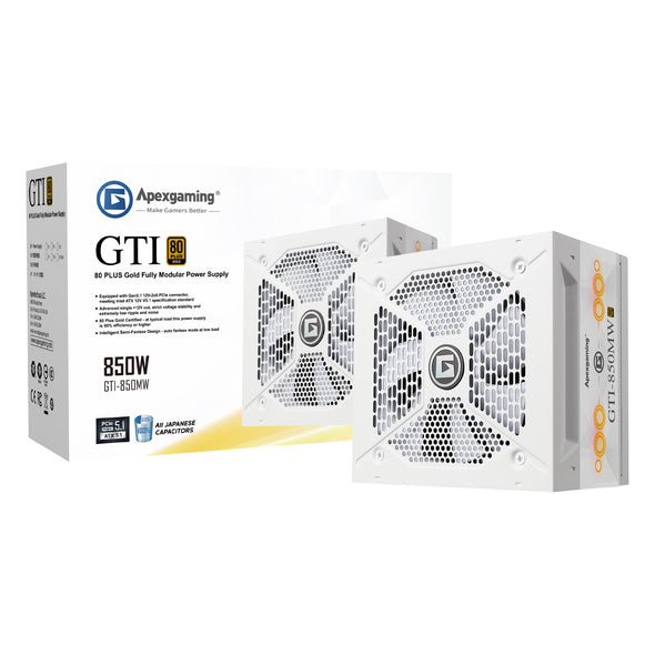 Apexgaming GTI-850MW 850Watt 80 PLUS Gold Fully Modular Power Supply