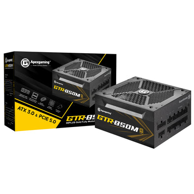 Apexgaming GTR-850M 850Watt 80 PLUS Gold Fully Modular Power Supply