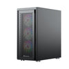 TE220 Mid Tower E-ATX Gaming Case - Black