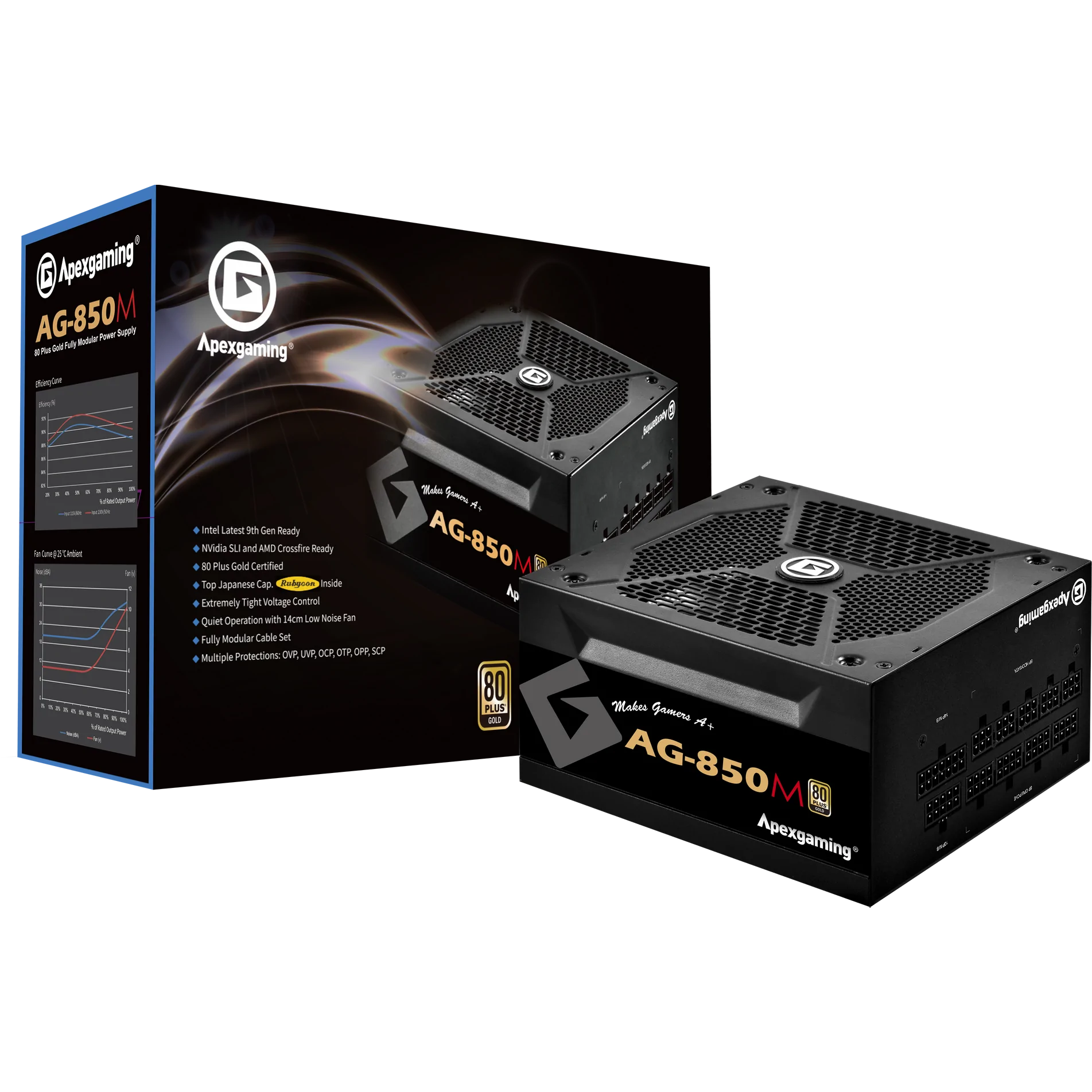 Xilence XP850MR9 850W Alimentation PC, semi modulaire, 80+ Gold, Gaming,  ATX - SECOMP AG
