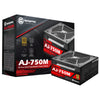 Apexgaming AJ-750M 750Watt 80 PLUS Gold Fully Modular Power Supply
