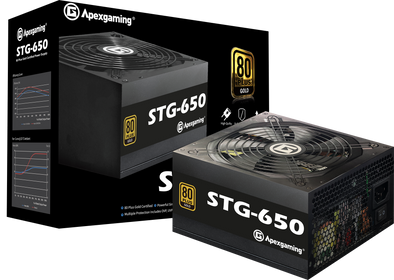 Apexgaming STG-650 650Watt 80 Plus Gold Power Supply