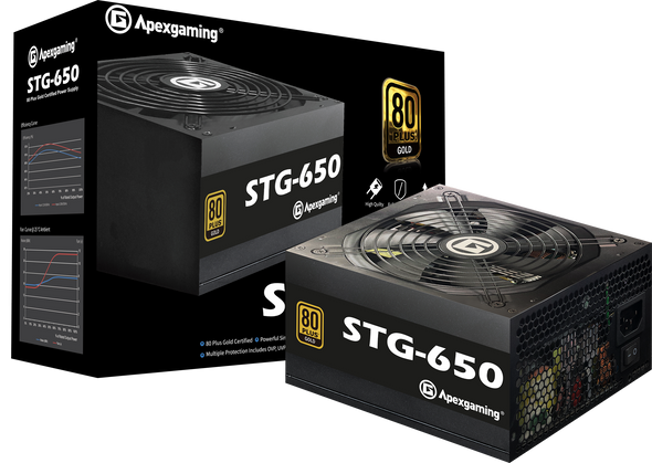 Apexgaming STG-650 650Watt 80 Plus Gold Power Supply