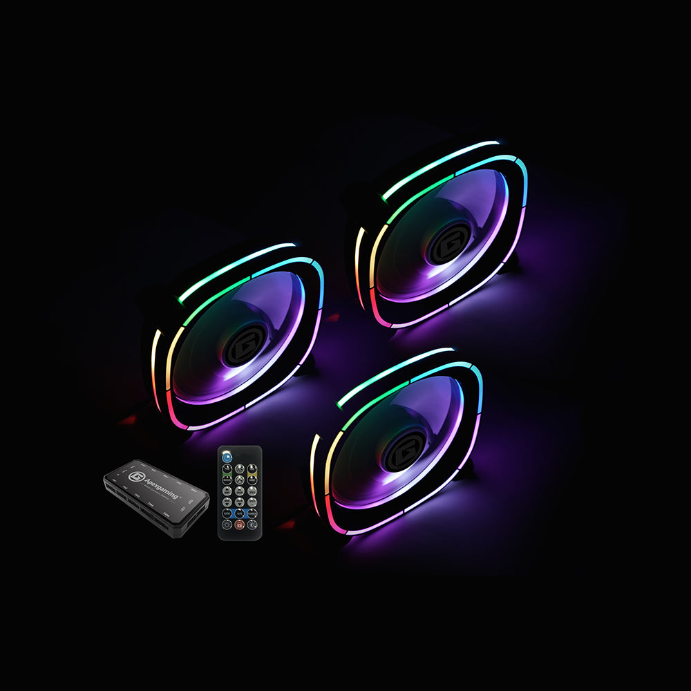 Apexgaming A-Cool Series, Addressable RGB Cooling Fan AC-120FD (3-pack ...