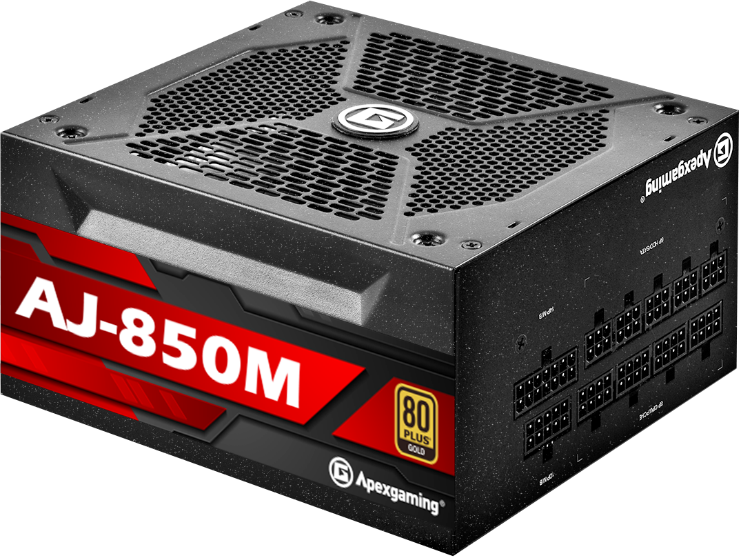 Apexgaming AJ-850M 850Watt 80 PLUS Gold Fully Modular Power Apexgaming AJ-850M 850Watt 80 PLUS Gold Fully Modular Power