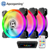 Apexgaming A-Cool ARGB Dual Ring Fan ( 3-pack including RGB controller)