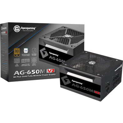 Apexgaming AG-650M V2 650Watt 80PLUS Gold Fully Modular Power Supply